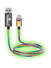 Rick and Morty Green Light Up Charging Cable - Image 2 of 6