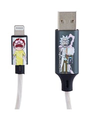 Rick and Morty Green Light Up Charging Cable - Image 5 of 6
