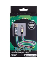 Rick and Morty Green Light Up Charging Cable - Image 6 of 6