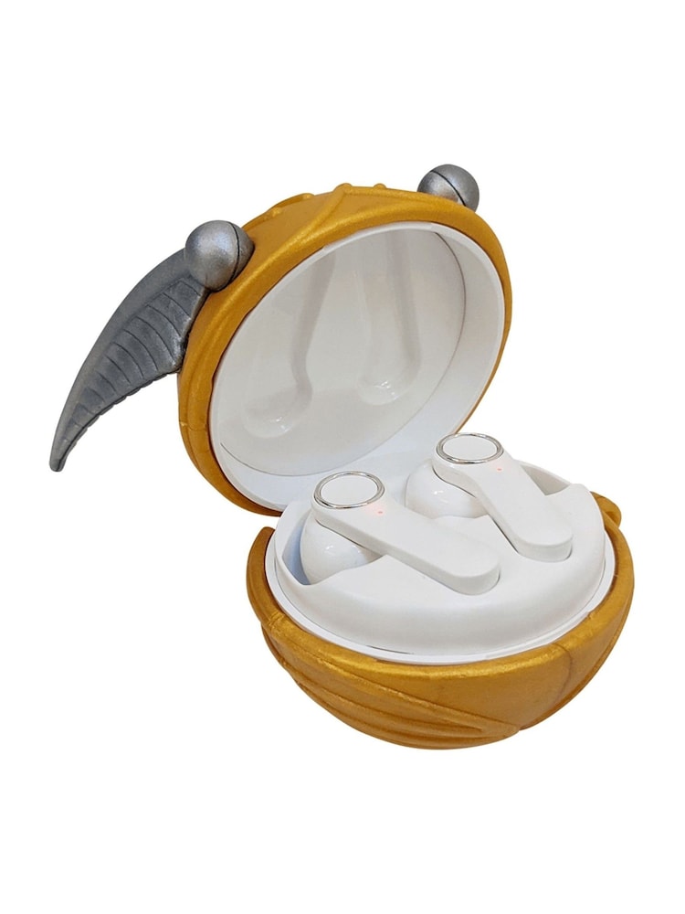 Harry Potter Gold White Snitch TWS Earbuds - Image 2 of 4