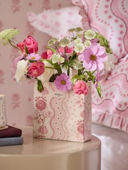 Cath Kidston Pink Spitalfields Hand Bag Vase - Image 1 of 5
