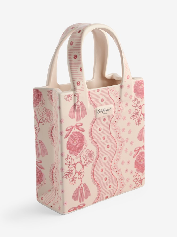 Cath Kidston Pink Spitalfields Hand Bag Vase - Image 5 of 5