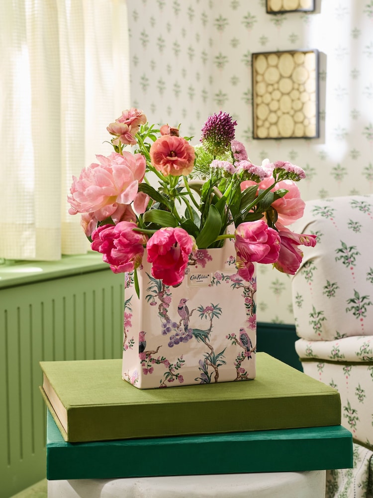 Cath Kidston Birds Hand Bag Vase - Image 1 of 5