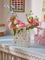 Cath Kidston Cream Hand Bag Vase - Image 3 of 5