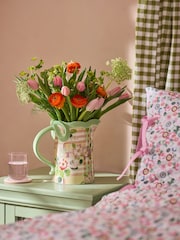 Cath Kidston Green Check Jug Vase - Image 1 of 5
