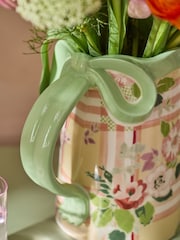 Cath Kidston Green Check Jug Vase - Image 4 of 5