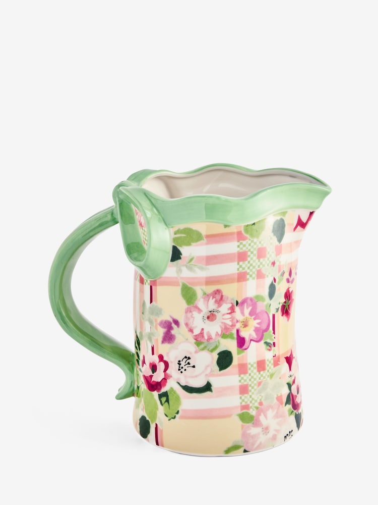 Cath Kidston Green Check Jug Vase - Image 5 of 5