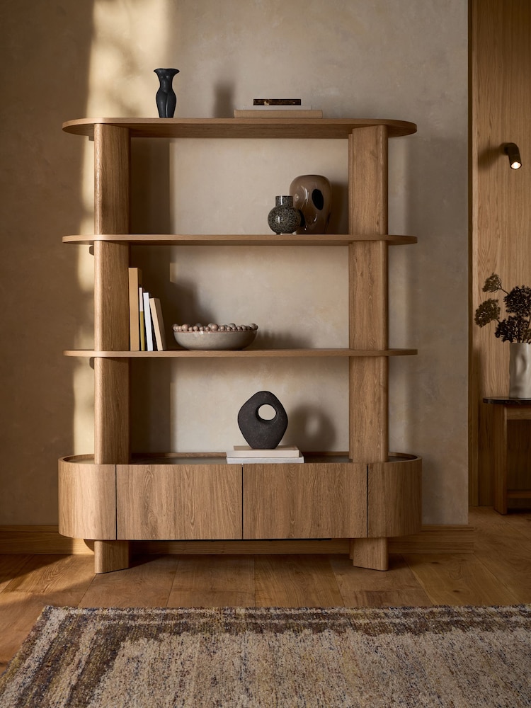 Mid Natural Nomad Oak Effect Shelf - Image 1 of 9