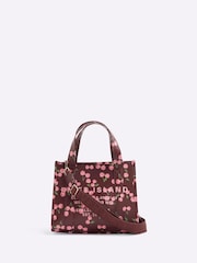River Island Red Print Embroidered Tote Bag - Image 1 of 5