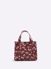 River Island Red Print Embroidered Tote Bag - Image 2 of 5
