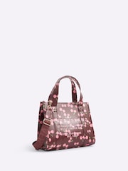 River Island Red Print Embroidered Tote Bag - Image 3 of 5