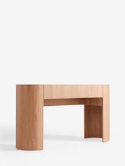 Mid Natural Nomad Oak Effect Console Table - Image 10 of 11