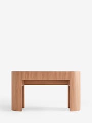 Mid Natural Nomad Oak Effect Console Table - Image 8 of 11