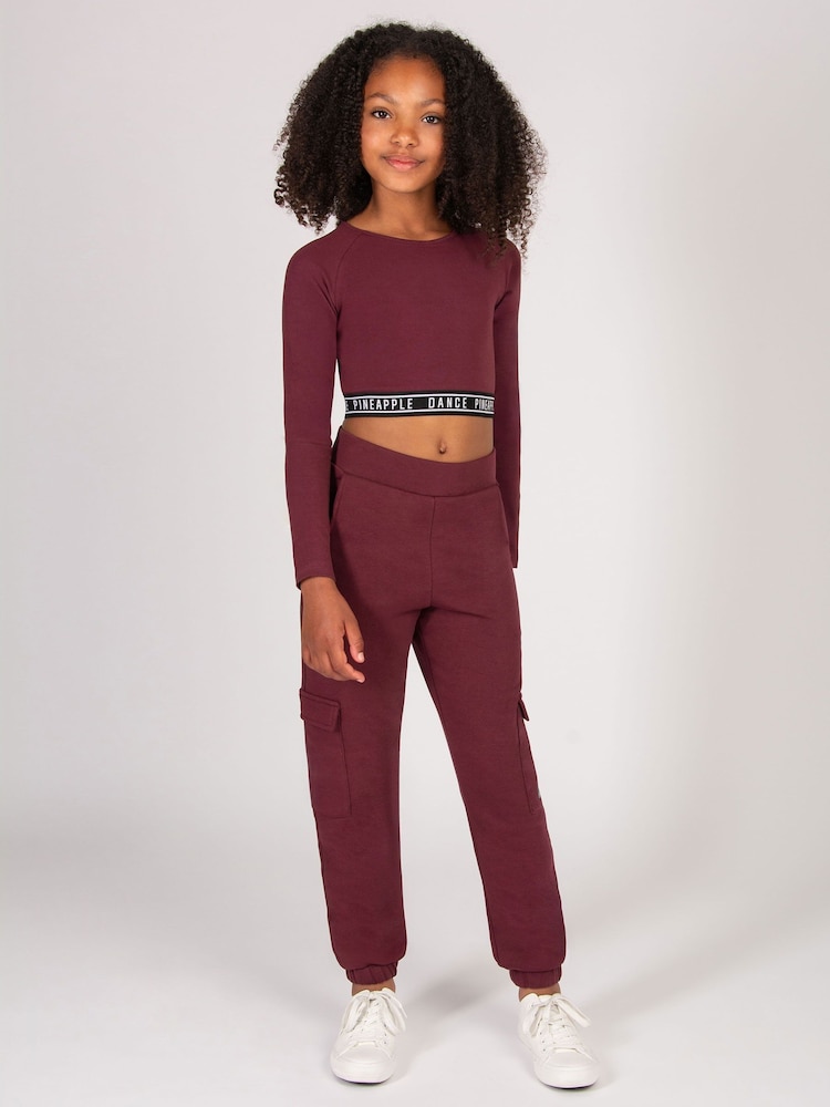 Pineapple Red Cargo Joggers - Image 2 of 4 Pineapple Red Cargo Joggers - Image 2 of 4