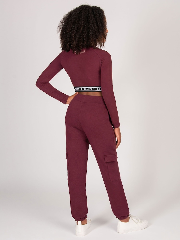 Pineapple Red Cargo Joggers - Image 4 of 4 Pineapple Red Cargo Joggers - Image 4 of 4