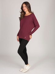 Pineapple Red Womens Long Sleeve Jersey Top - Image 2 of 5