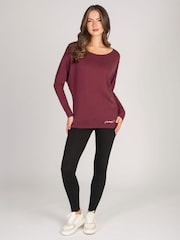Pineapple Red Womens Long Sleeve Jersey Top - Image 3 of 5