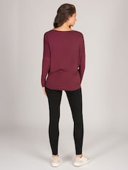 Pineapple Red Womens Long Sleeve Jersey Top - Image 5 of 5