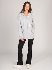 Pineapple Grey Light Stripe Panel Zip Hoodie - Image 3 of 6