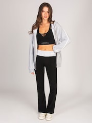 Pineapple Grey Light Stripe Panel Zip Hoodie - Image 5 of 6