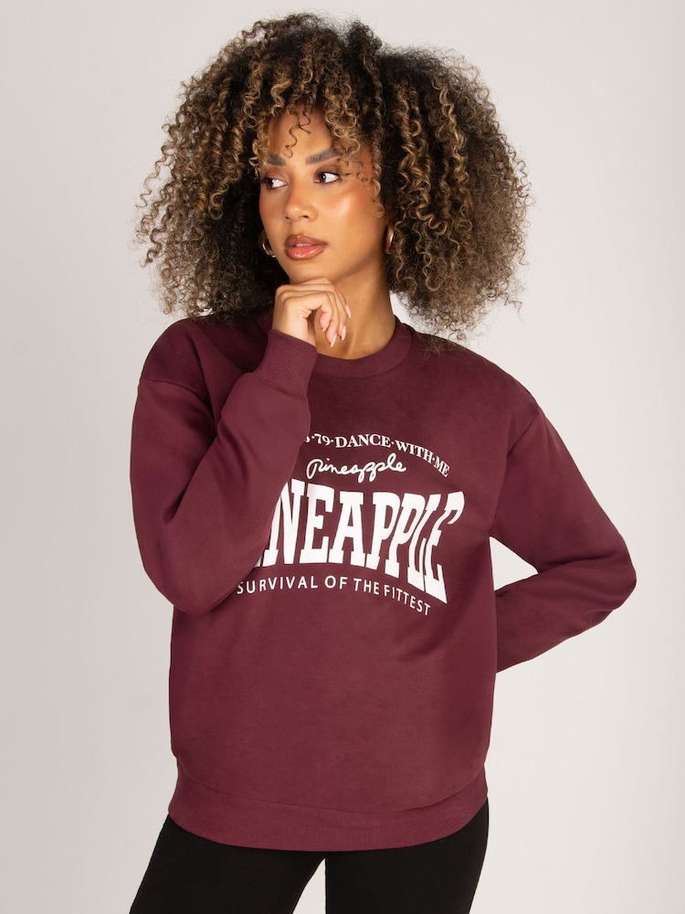Pineapple Purple Womens Logo Sweatshirt - Image 1 of 5 Pineapple Purple Womens Logo Sweatshirt - Image 1 of 5