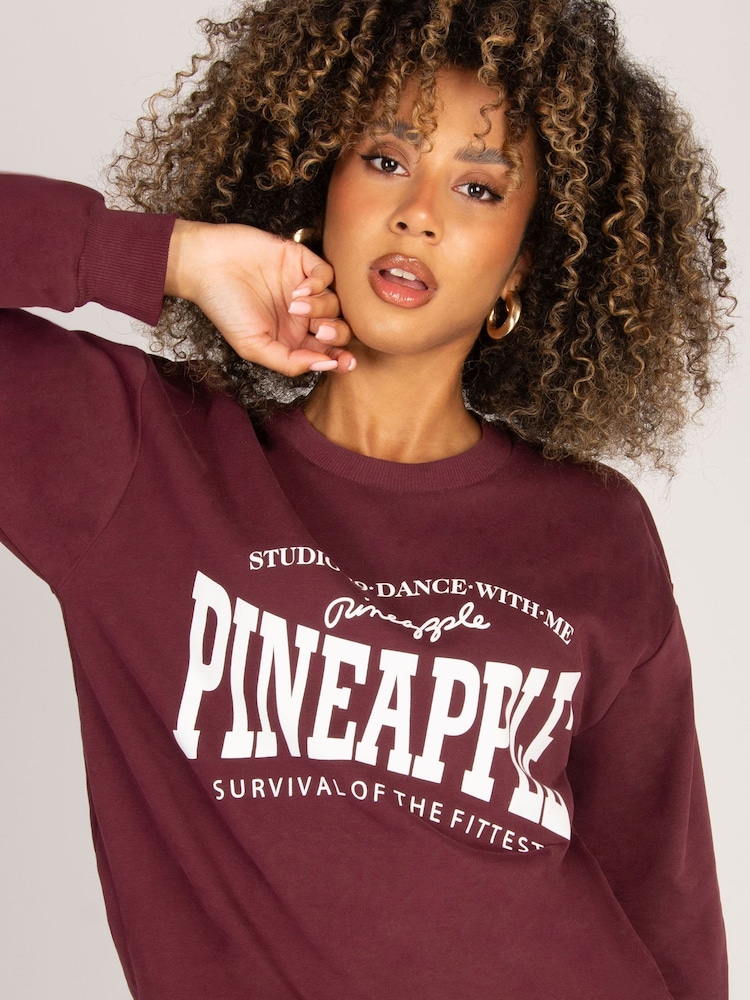 Pineapple Purple Womens Logo Sweatshirt - Image 2 of 5 Pineapple Purple Womens Logo Sweatshirt - Image 2 of 5