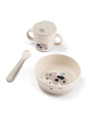 Done by Deer Tan Brown Suction Tiny Farm Sand Foodie First Meal Set - Image 2 of 5