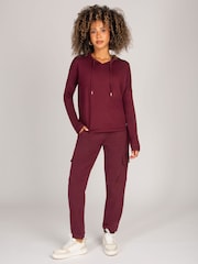 Pineapple Red Dip Hem Hoodie - Image 3 of 4
