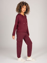Pineapple Red Dip Hem Hoodie - Image 4 of 4