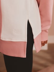 Bath & Body Works Pink Quarter Zip Long Line Sweat Top - Image 6 of 6