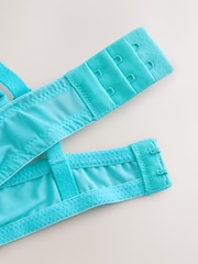 Aqua Blue/White Push Up Pad Balcony Embroidered Bras 2 Pack - Image 4 of 9