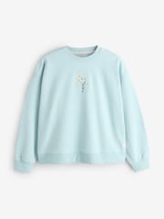 Bath & Body Works Blue Daisies Crew Neck Sweatshirt - Image 5 of 8