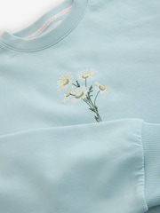 Bath & Body Works Blue Daisies Crew Neck Sweatshirt - Image 7 of 8