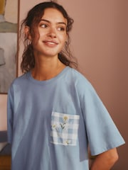 Bath & Body Works Blue Gingham Daisies Nightie 2 Pack - Image 6 of 11