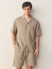 Green/Ecru Cheesecloth Short Sleeve Pyjamas Set 2 Pack - Image 7 of 12