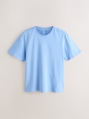 Blue/ Mauve Purple Cosy Short Sleeve Pyjamas Set 2 Pack - Image 2 of 14