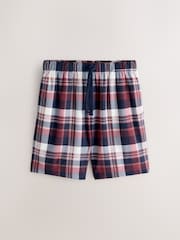 Blue/ Mauve Purple Cosy Short Sleeve Pyjamas Set 2 Pack - Image 5 of 14