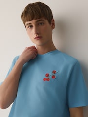 Blue/Orange Seminal Short Sleeve Pyjamas Set 2 Pack - Image 5 of 13