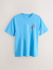 Blue/Orange Seminal Short Sleeve Pyjamas Set 2 Pack - Image 8 of 13