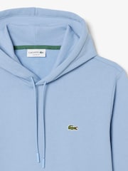 Lacoste Blue Brushed Fleece Hoodie - Image 2 of 4