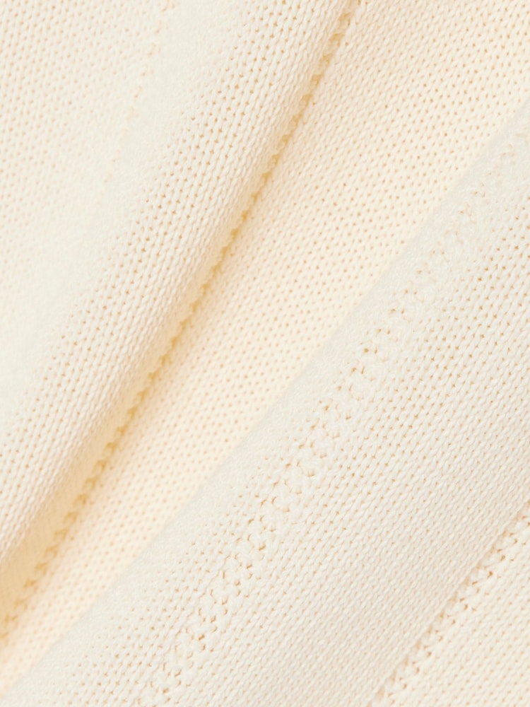 Lacoste Matt Ribbed Blend Polo Collar Sweater - Imaginea 3 din 3