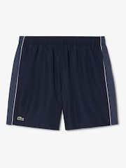 Lacoste Black Mid Length Colorblock Swim  Shorts - Image 1 of 5