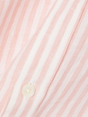 Lacoste Regular Fit Striped Linen Shirt - Εικόνα 3 του 3