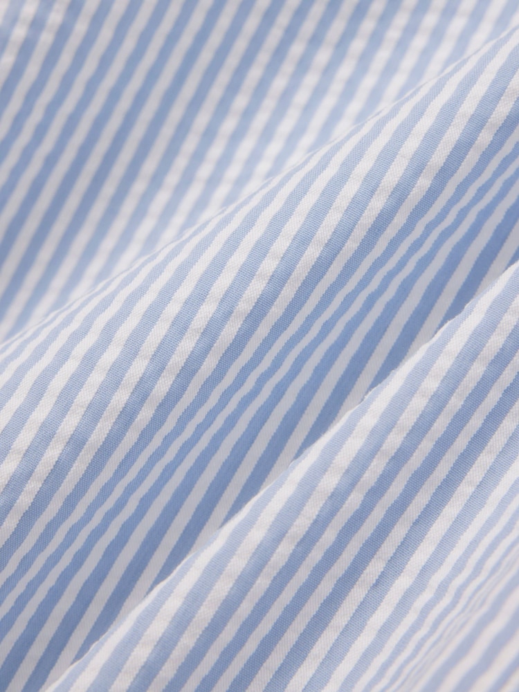 Lacoste White Mid Length Striped Swim Trunks - Image 12 of 12