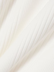 Lacoste White Regular Fit Ribbed Cotton Polo Shirt - Image 3 of 3