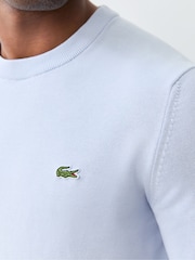 Bleu - Lacoste Coton Col rond Chandail - Image 4 de 5