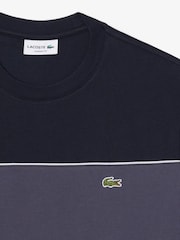 Lacoste Black Classic Fit Colourblock Cotton T-Shirt - Image 2 of 3