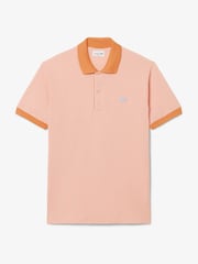 Lacoste Pink Contrasting Collar and Cuffs Cotton Polo Shirt - Image 5 of 7