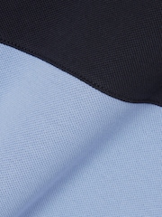 Lacoste Blue Regular Fit Colourblock Mini-Piqué Polo Shirt - Image 2 of 3
