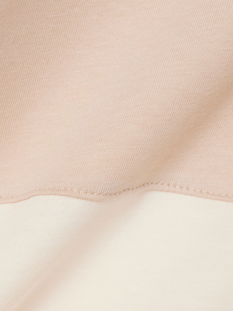 Cream - Lacoste Classic Fit Colourblock Cotton T-Shirt - Imaginea 7 din 7